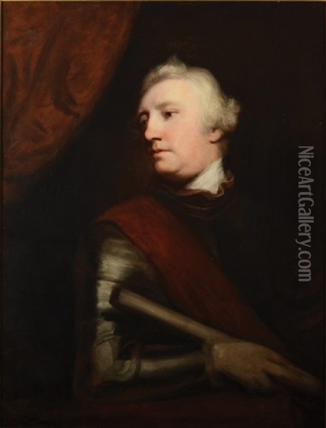 Portrait Of George 1st Marquess Townshend ( After Joshua Reynolds) Oil Painting - John Opie