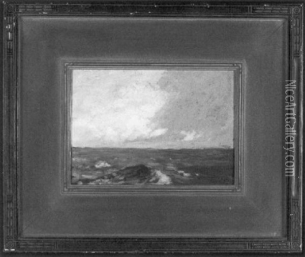 Mid Ocean Oil Painting - Hermann Dudley Murphy