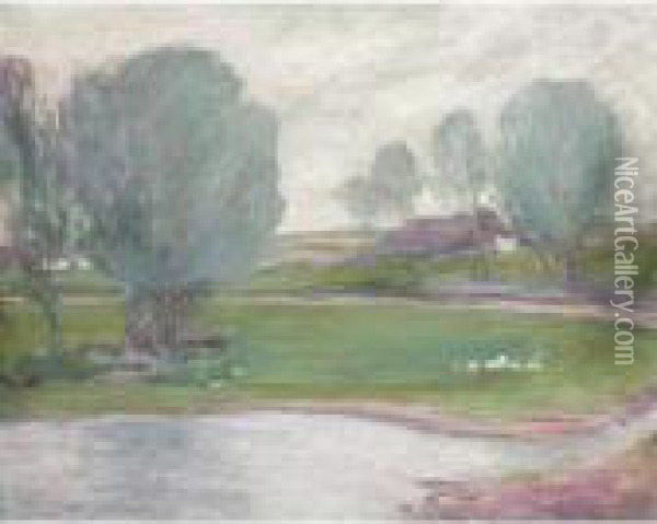 The Bend In The River Oil Painting - Robert Polhill Bevan
