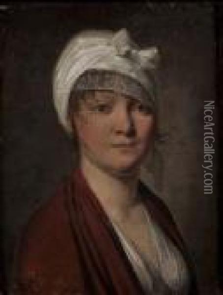 Portrait De Femme Au Turban Oil Painting - Louis Leopold Boilly