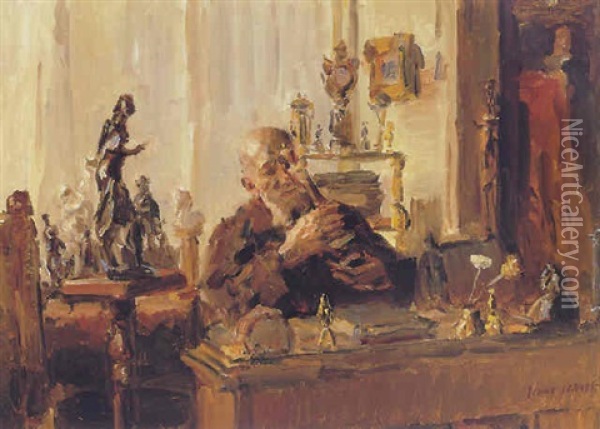 The Antiquair Oil Painting - Isaac Israels