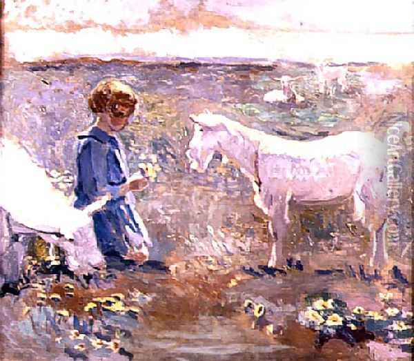 Goats Grazing Oil Painting - Francis Campbell Boileau Cadell