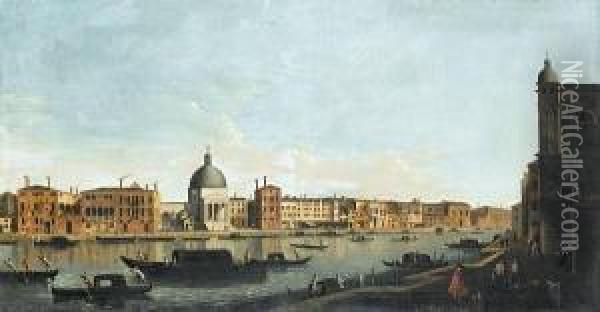 The Grand Canal Oil Painting - Francesco Tironi