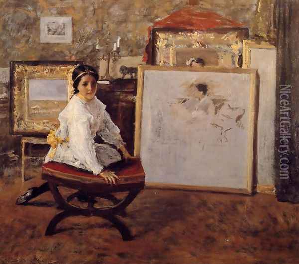 Did You Speak To Me Oil Painting - William Merritt Chase