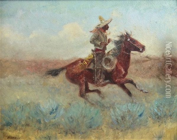 Taking A Ride Oil Painting - Edward Borein
