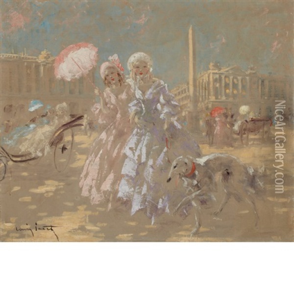 La Bonne Epoque Oil Painting - Louis Icart