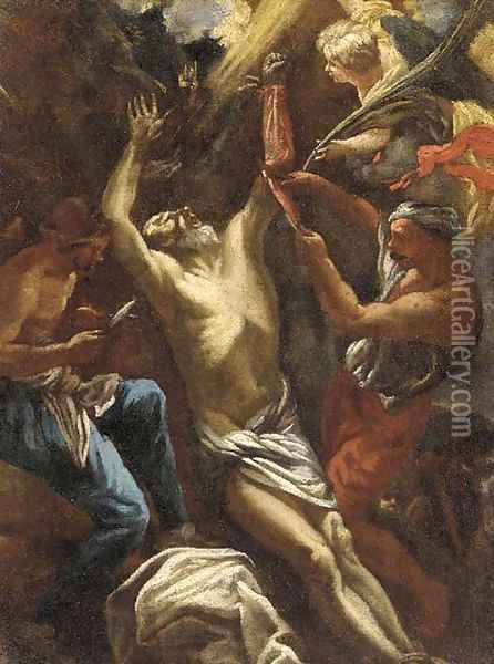 The Flaying of Marsyas Oil Painting - Luca Giordano