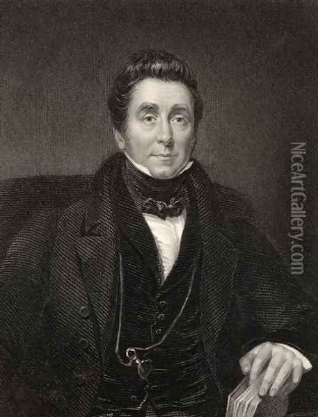 James Johnson, engraved by W. Holl, from 'The National Portrait Gallery, Volume IV, published c.1820 Oil Painting - John Wood