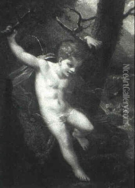 Narcissus Oil Painting - Pierre-Paul Prud'hon