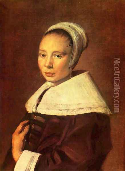 Portrait of a Young Woman Oil Painting - Frans Hals