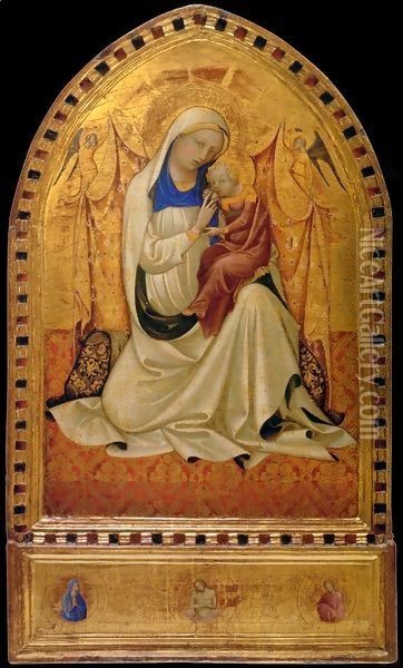 Madonna of Humility Oil Painting - Lorenzo Monaco