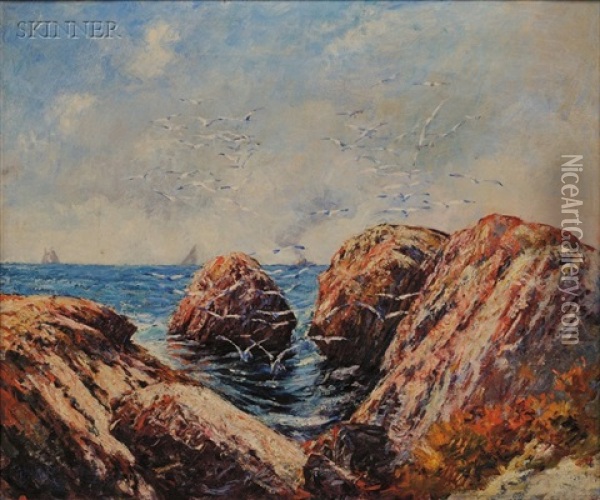 Coastal View Oil Painting - Philip Little