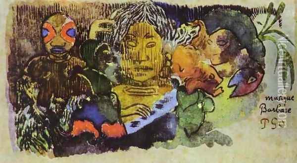 Musique Barbare Oil Painting - Paul Gauguin