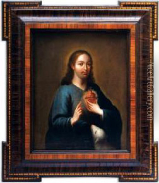 Sagrado Corazon De Jesus Oil Painting - Francisco Antonio Vallejo