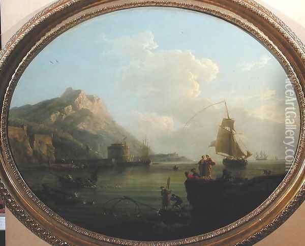 Seascape with Figures, 1767 Oil Painting - Claude-joseph Vernet