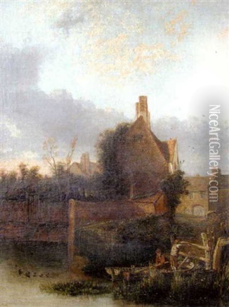 St. Martin's Gate, Norwich Oil Painting - John Berney Crome