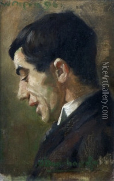 The Artist Francis J. O'donohoe Oil Painting - Sir William Orpen