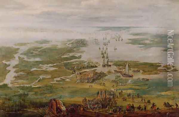 Episode from the Dutch Wars Oil Painting - Robert van den Hoecke