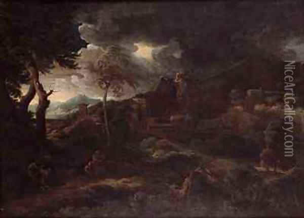 The Storm Oil Painting - Gaspard Dughet