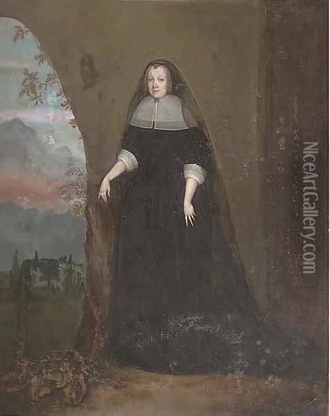 Portrait of a lady Oil Painting - Dutch School