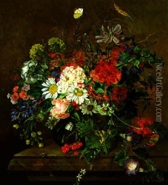 Blumenstilleben Oil Painting - Elisabeth Modell