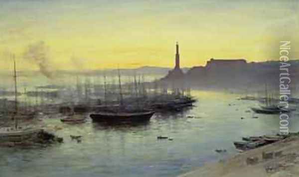 Genoa 1904 Oil Painting - John MacWhirter