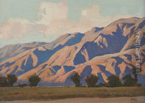 Inyo Mountains - Evening Oil Painting - Maynard Dixon