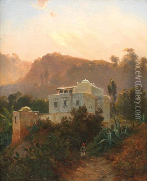 La Grande Villa Mauresque Oil Painting - Curtius Grolig