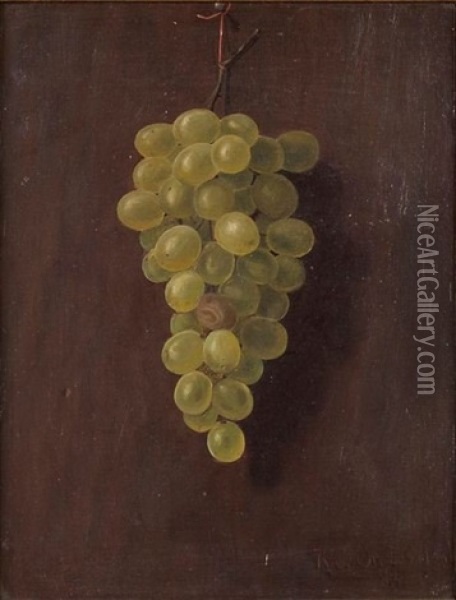 Grapes Oil Painting - Robert Jenkins Onderdonk