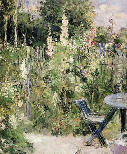 Rose Garden Oil Painting - Berthe Morisot