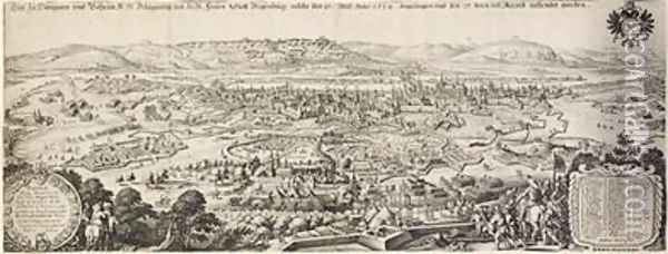 The Siege of Regensburg 1634 Oil Painting - Matthaus the Elder Merian