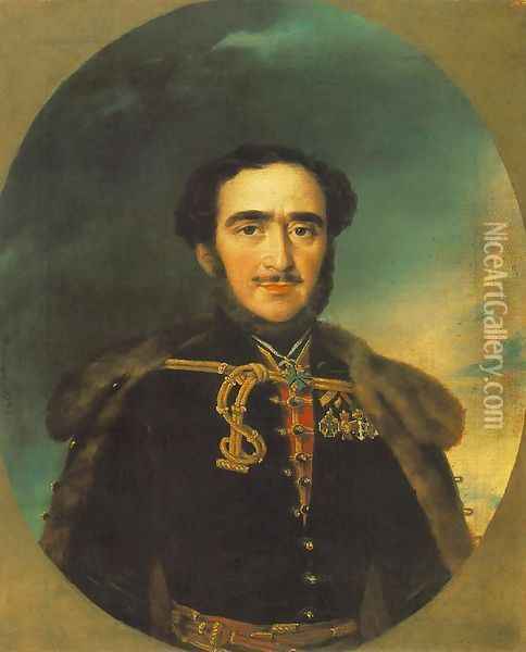 Szechenyi Istvan (vazlat), 1836 Oil Painting - Miklos Barabas