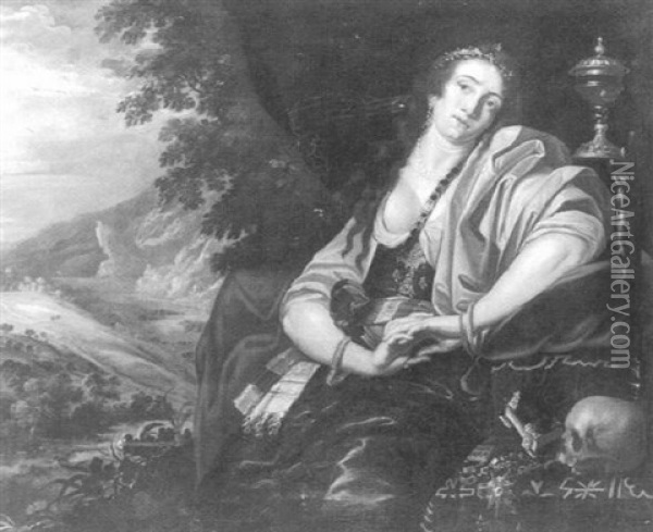 Die Busende Maria Magdalena Oil Painting - Abraham Janssens
