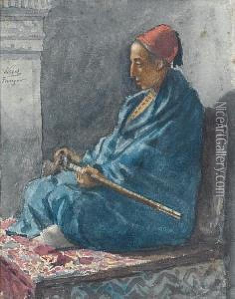 Woman Of Tangiers Oil Painting - Manuel Wessel De Guimbarda