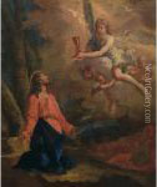 Cristo Nellorto Oil Painting - Gaspare Diziani