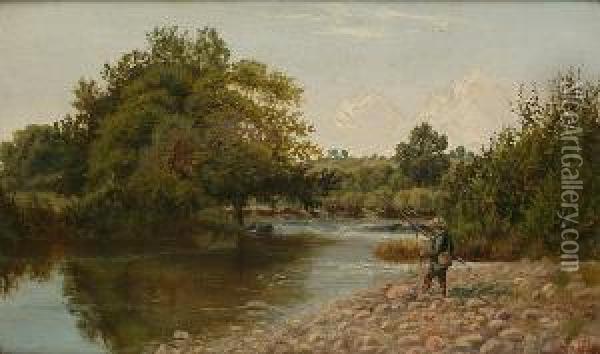 On The Dart; And A Companion Oil Painting - Francis M. Trappes