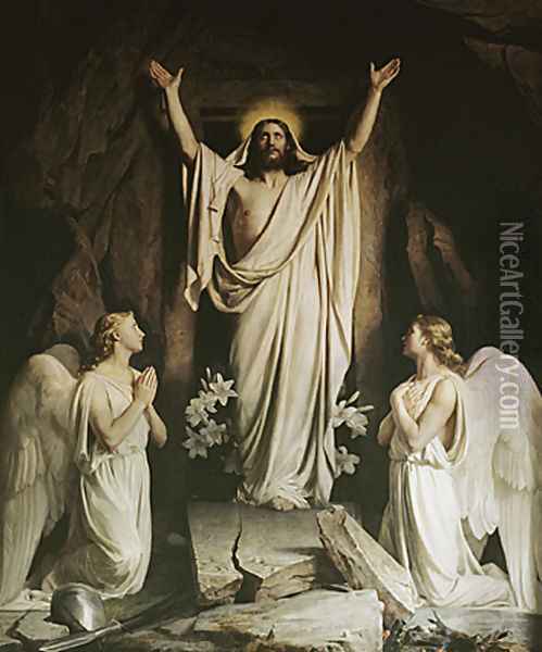 The Resurrection Oil Painting - Carl Heinrich Bloch