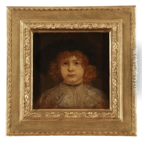 Portrat Eines Jungen Oil Painting - Friedrich Kaulbach