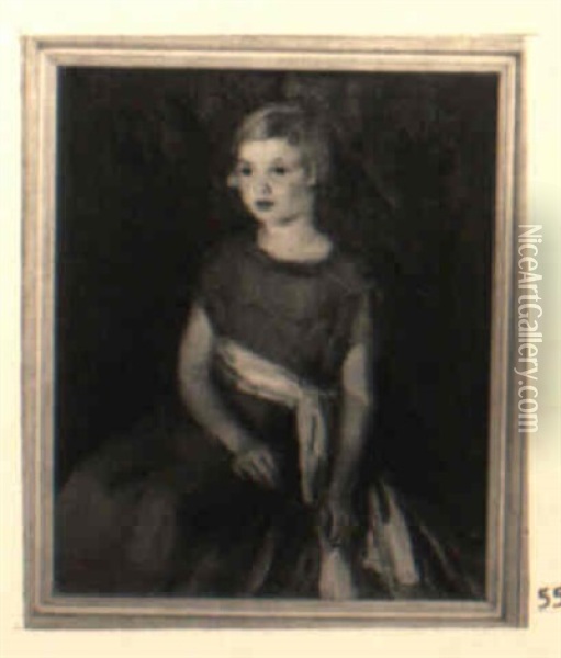 Portrait Of Laura Dean Oil Painting - Ruth A. (Temple) Anderson