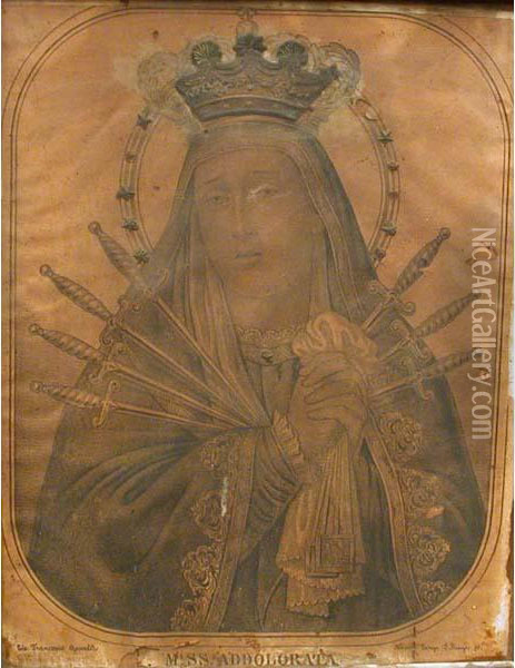 Madonna Addolorata Oil Painting - Francesco Apicella
