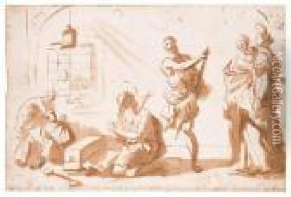 The Beheading Of Saint John The Baptist Oil Painting - Luca Giordano