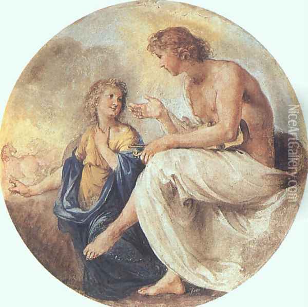Apollo and Phaethon 1635 Oil Painting - Giovanni Giovanni da San (Mannozzi)