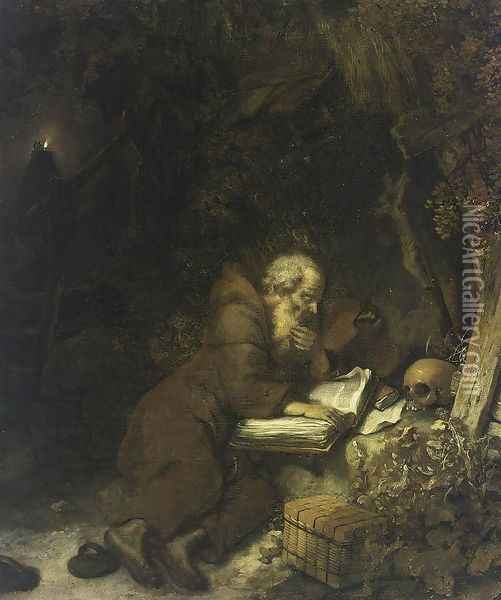 St Francis of Assisi 1655 Oil Painting - Gerbrand Van Den Eeckhout
