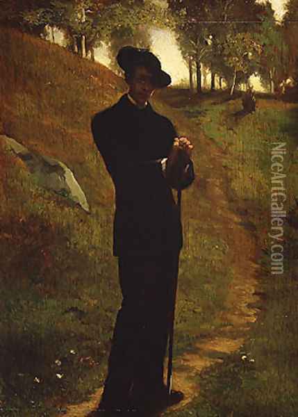 Portrait of the Painter Oil Painting - John La Farge