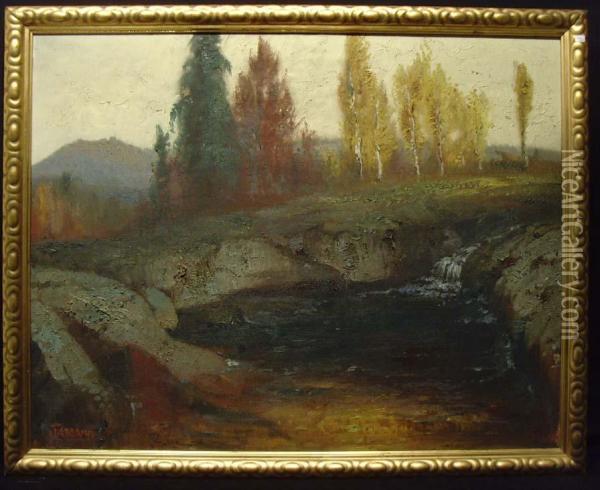 Herbsttag Im Riesengebirge Oil Painting - Hermann Hendrich