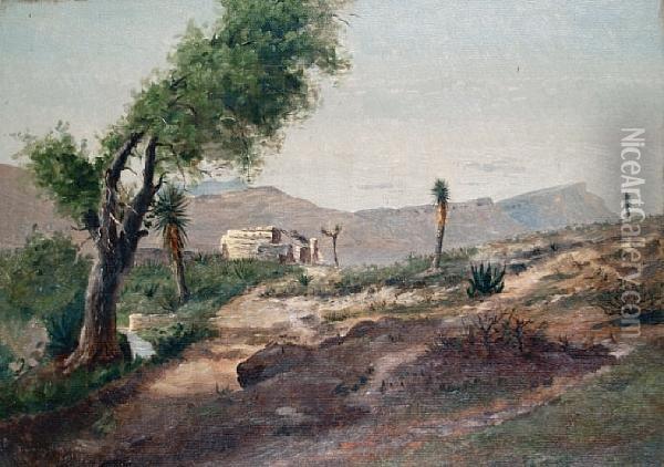 Desert Scenes, A Pair Oil Painting - Townley Benson