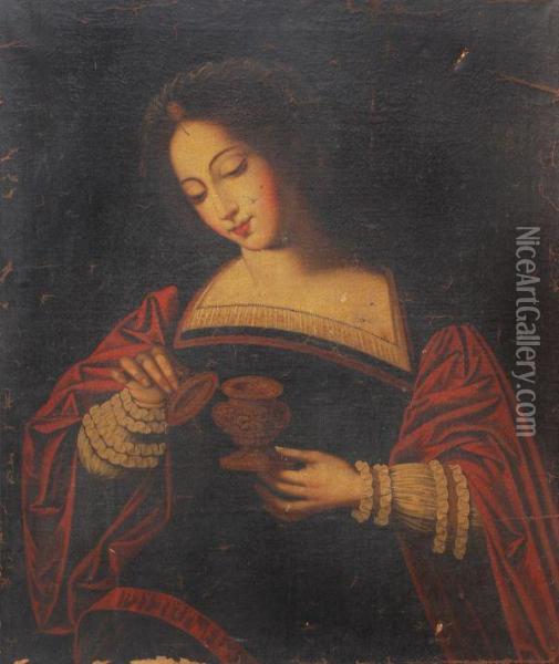 The Penitent Magdalene Oil Painting - Ambrosius Benson
