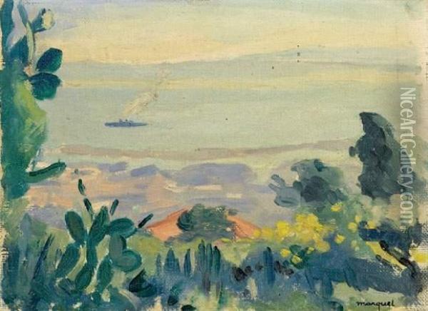 Vue De La Mer Oil Painting - Albert Marquet