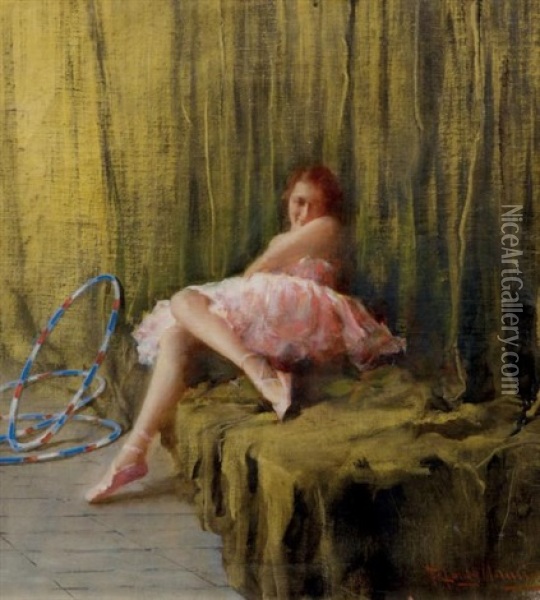 La Danseuse Oil Painting - Francesco Longo Mancini