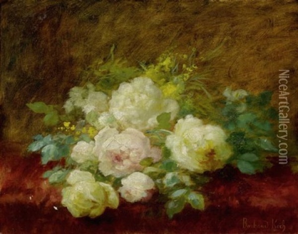 Blumenbouquet Auf Einem Tisch Oil Painting - Marthe Elizabeth Barbaud-Kock
